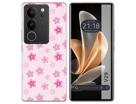 Funda Diseño Flores para Vivo V29 5G TUMUNDOSMARTPHONE Silicona Multicolor