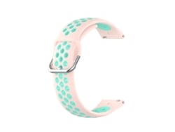 Bracelete Para Samsung Galaxy Watch 4 (40mm) - Silicone Duas Cores - Verde De Menta Rosa Claro