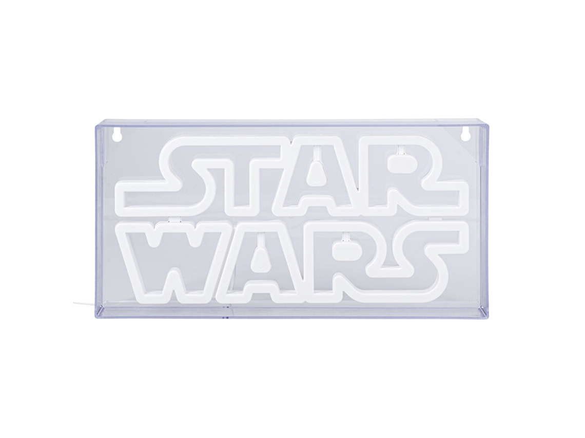 Lámpara Led Estilo Neón Logo Star Wars 15 X 30 Cm B.active