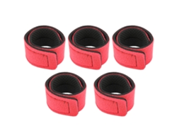 Danu26-5pcs Correas Para Cañas De Pescar Ligeras Portátiles Elásticas Accesorios De Pesca Rojas