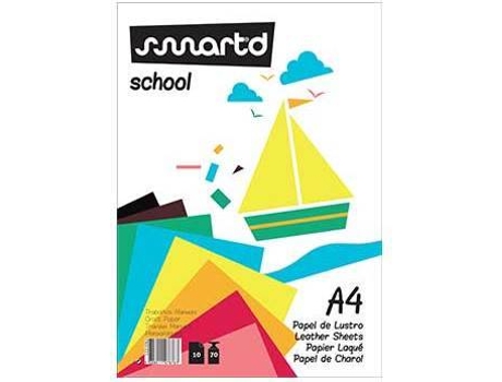 Papel de Charol SMARTD 1231052 (A4 - Multicolor - 10 Hojas)