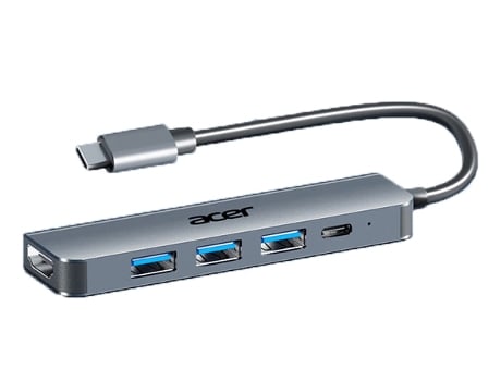 Adaptador ACER Hy41-T5-1 5In1 Tipo-C a Hub 3Usb3.0 Pd100W HDMI para Huawei Mate40/P50 S20