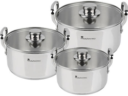 Batería de Cocina MASTERPRO (Acero - Muticolor)