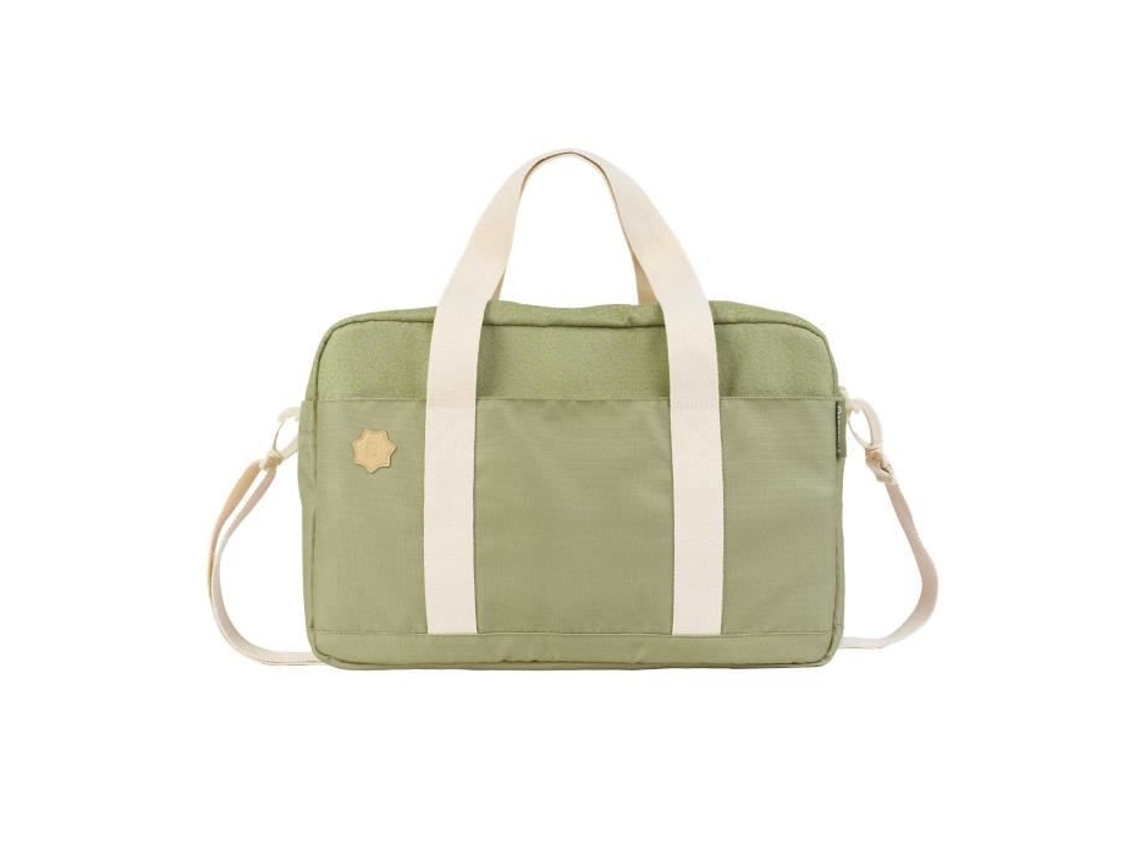 Bolsa de pañales Bowling de gran capacidad de 20 l. Incluye cambiador y clips para cochecito. Color oliva, Badabulle.