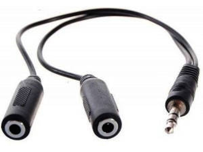 Cable Audio 3GO (Jack 3.5 mm - 1.5 m - Negro)
