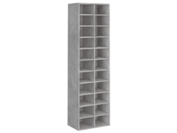 Zapatero de contrachapado gris cemento MAISON EXCLUSIVE (54x34x183 cm)