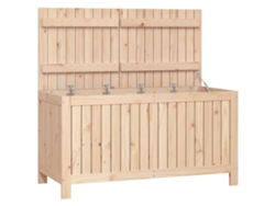 Maison Exclusive - Caja De Almacenaje Jardín Madera Maciza De Pino 121x55x64 Cm