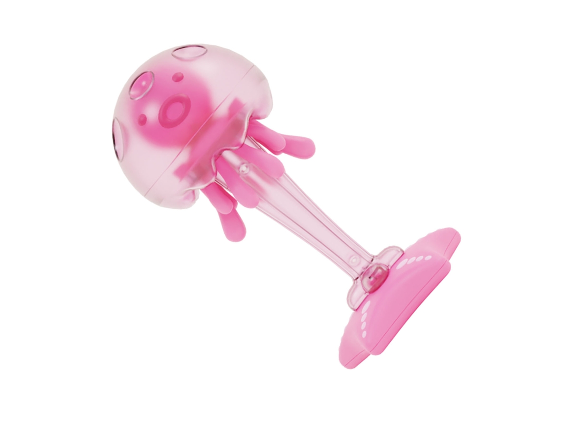 Chupete De Medusa Con Luz, De Silicona Suave Con Sonido, Para Bebés, Desarrollo Cognitivo, Color Rosa.