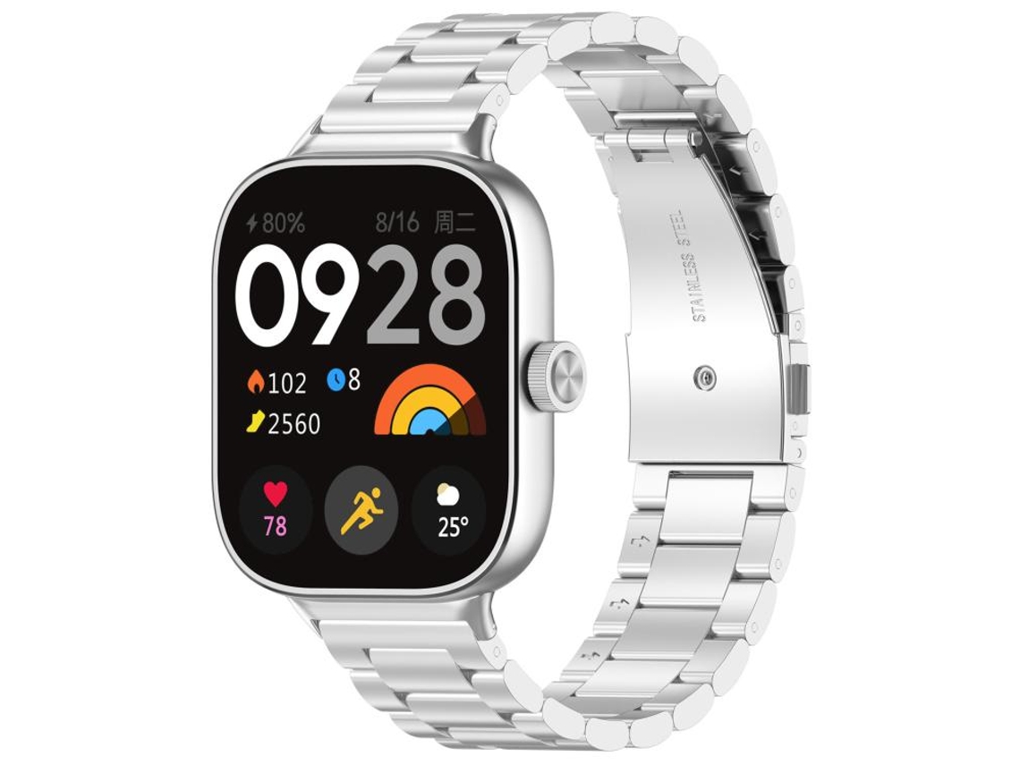Pulsera para Xiaomi Band 9 Pro / 8 Pro / Redmi Watch 6 / 5 - Aleación de titanio - Hebilla plana - Tres cuentas