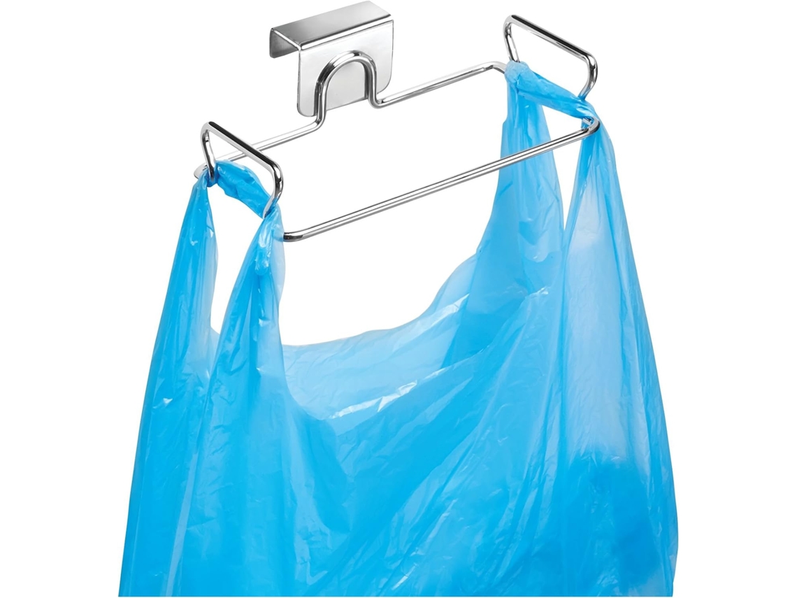 Dispensador de bolsas Classico, puerta metálica pequeña, color plateado, Zqkla