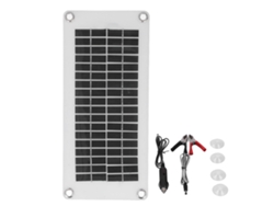 Cargador De Batería Solar Portátil Con Panel 10w 12v Controlador Inteligente Para Coche Rv Automóvil
