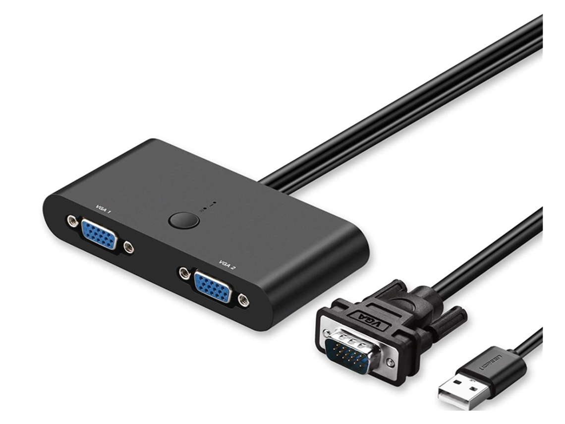 Adaptador Vga Switch 2 Entradas 1 Salida 1080P Full Hd CHRONUS HDMI1218-Y21 Negro