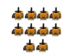 10 joysticks para PS5 con efecto Hall electromagnético de alta precisión y control ajustable.