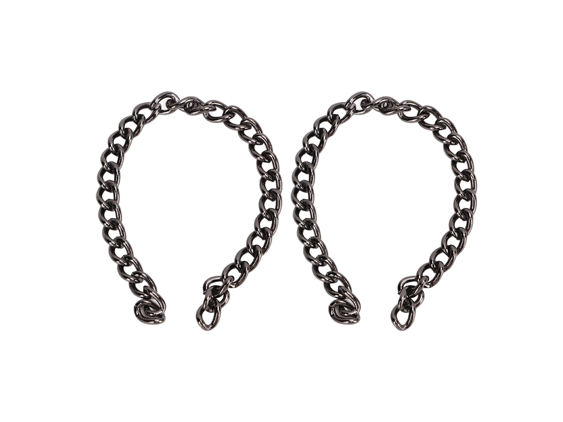 Cadena De Hierro Forjado De 10 Metros, Duradera Y Elegante, Para Joyería Diy, Collares, Pulseras, Tobilleras, Color Plata Y Negro.