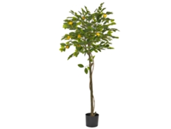 Planta artificial BELIANI Lemon tree de Material sintético Verde 66x66x156
