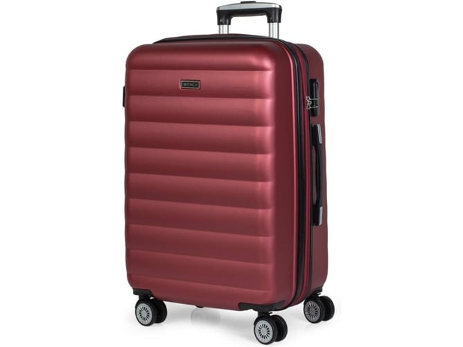 Maleta de Viaje Mediana ITACA Rígida 4 Ruedas Rojo (70 L)