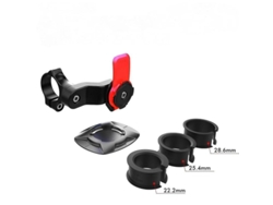 Soporte De Teléfono Para Moto Bicicleta Quad Lock Ajustable Antichoque 4.7-7.2 Pulgadas Negro Rojo
