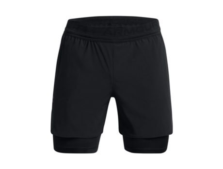 Pantalones Cortos UNDER ARMOUR Tejidos Peak Tecido Negro (XL)