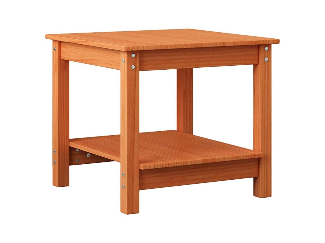 Mesa de centro HARLANV1 en color marrón miel, 50x50x45 cm.