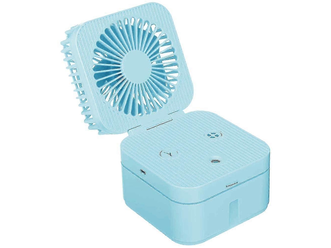 Ventilador de mesa, ventilador atomizable con tres velocidades de viento, recargable.