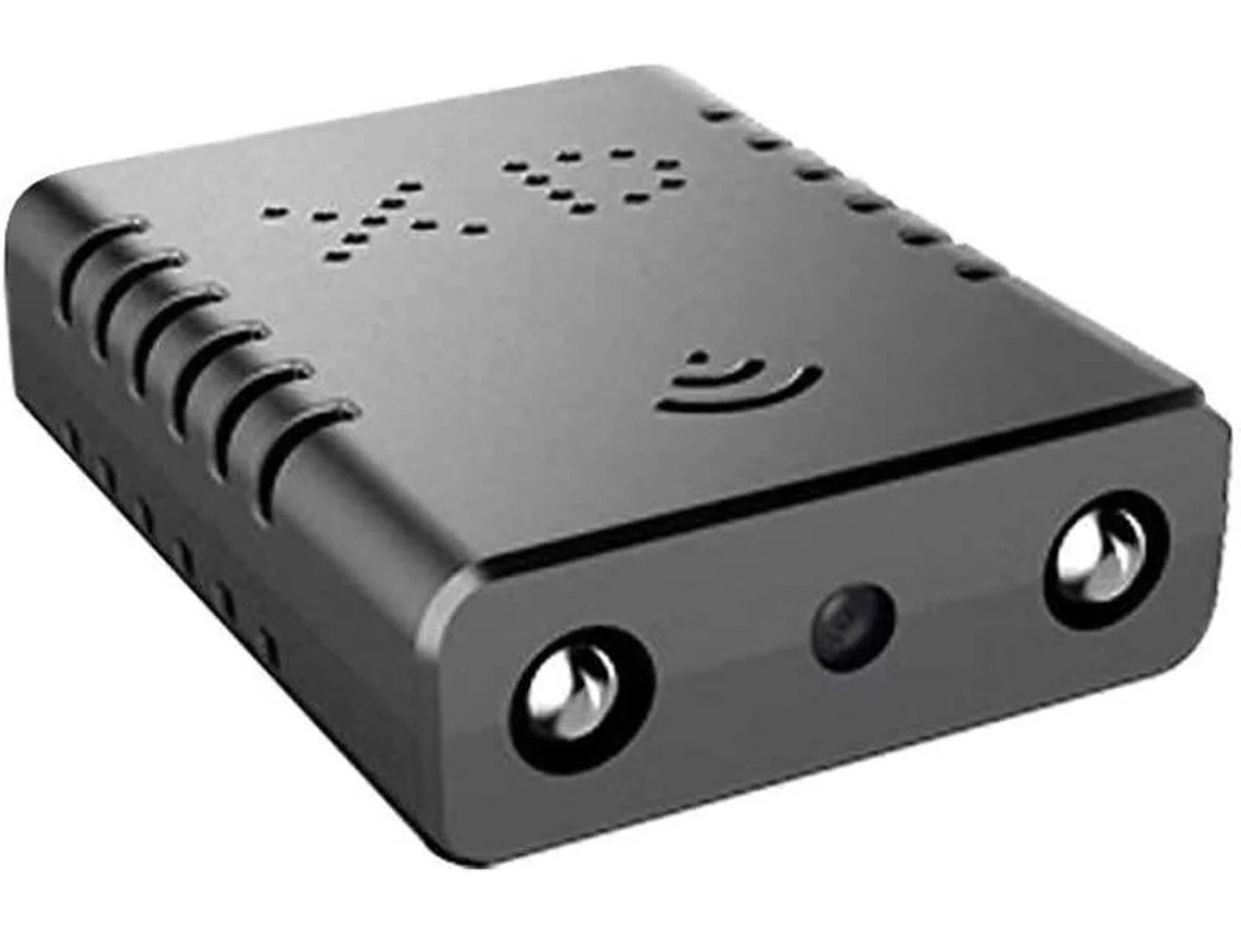 Minicámara inalámbrica con wifi y visión nocturna para coche, oficina, hogar y exteriores Yizhood (negra)