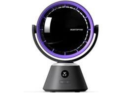 Ventilador Turbo De Alta Velocidad Con Cabezal Oscilante Y Pantalla Luminosa