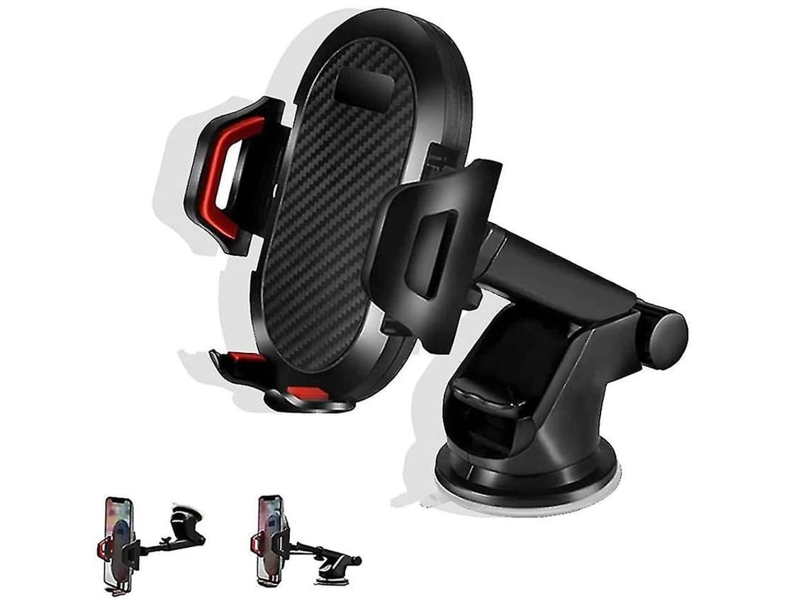 Soporte Universal Para Coche Con Fuerte Succión Y Antigolpes, Color Rojo