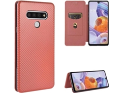 Protector de Pantalla Slot Fino Fibra para Lg K71 HONGWE. Marrón