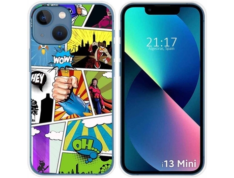 Carcasa iPhone 13 Mini (5.4) TUMUNDOSMARTPHONE Comic Dibujos Multicolor