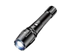 Linterna LED recargable Big Gear P50 para senderismo y emergencias, color negro Yizhood