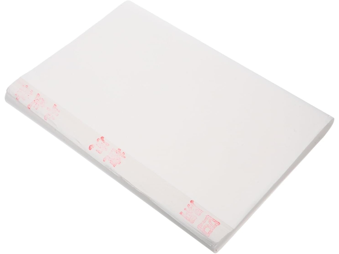 100 Piezas De Papel Xuan Para Caligrafía China Y Japonesa Con Pincel Fino Y Absorbente.
