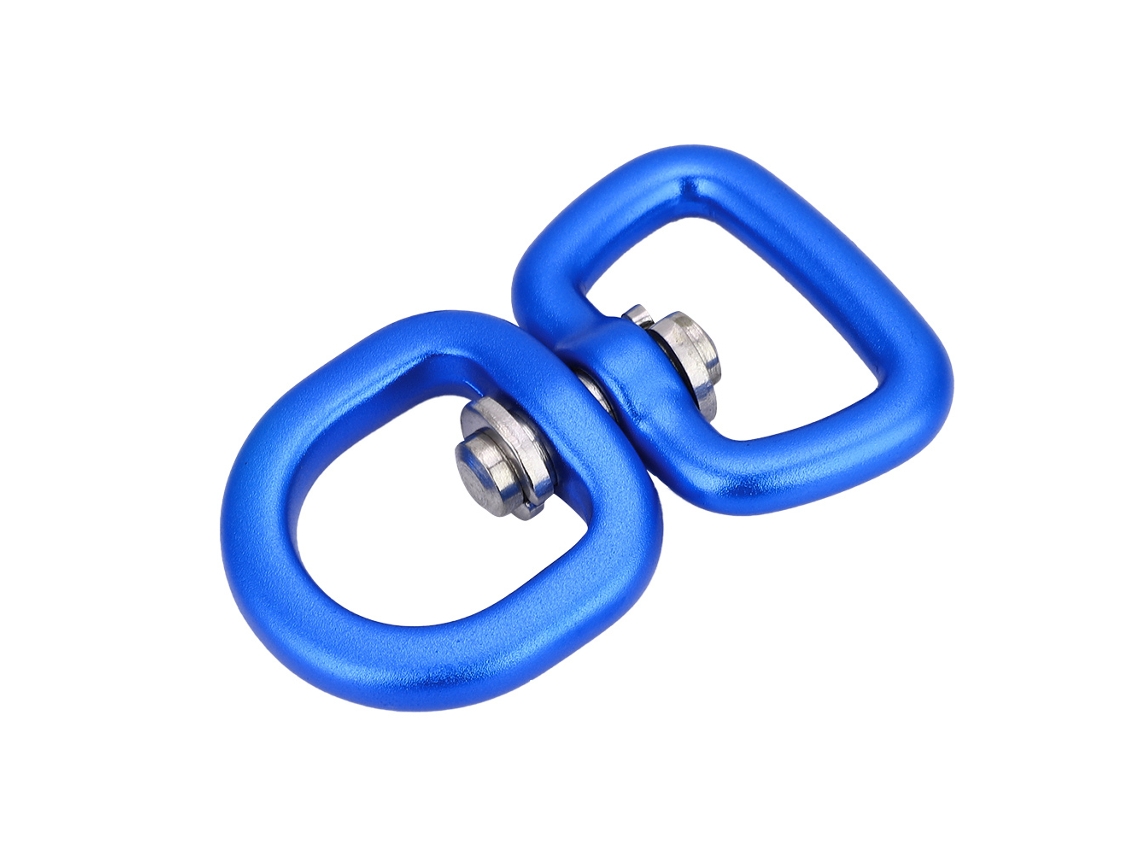 Conector giratorio de aluminio azul oscuro