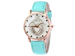 Reloj De Pulsera De Cuero Moda Unisex De Cuarzo Para Ocio (verde Menta)