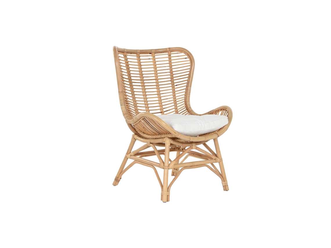 Silla Bambú Ratán Natural 76x74x99cm