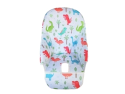 Cojín para silla de bebé, compatible con varios modelos, fácil de limpiar, diseño de dinosaurio.