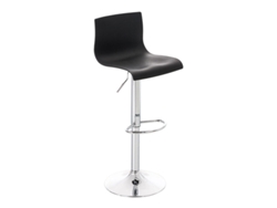 DUDECOR Taburete Alto Hover Cromado Negro
