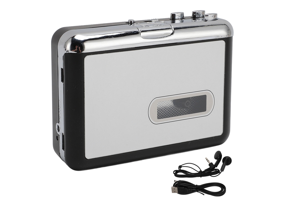 Convertidor De Cintas De Casete Usb A Reproductor Mp3 Portátil Con Auriculares Estéreo Hifi