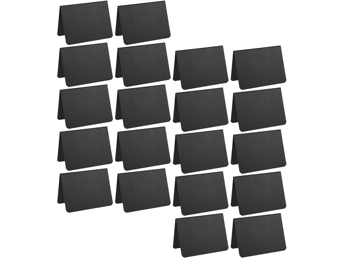 Juego De 21 Letreros Negros Para Marketing De Cafeterías Y Tiendas. Letreros De Mesa Borrables.