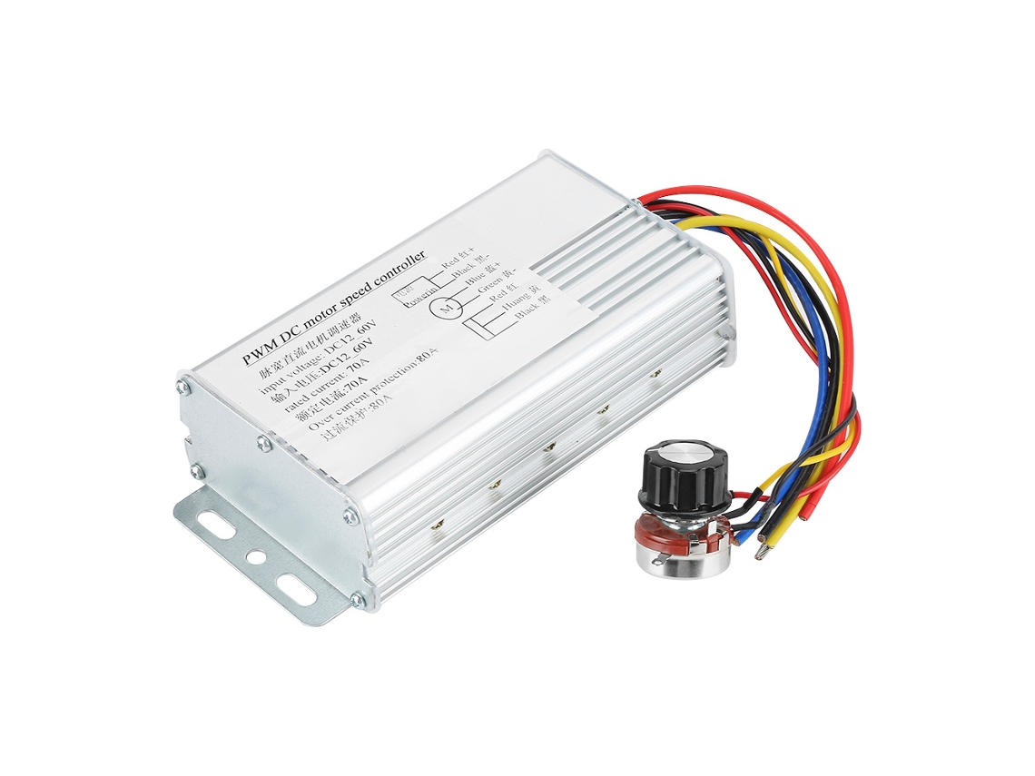 Controlador De Velocidad De Motor Dc 12v-60v 70a Pwm Regulador Ajustable