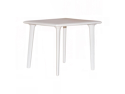 Mesa Cuadrada Exterior 90x90 Blanco Dessa Resol
