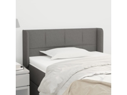 Cabecero De Tela Gris Oscuro 83x16x78/88 Cm