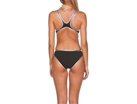 Traje de baño para Mujer ARENA Logo Grande Negro para Natacion (FR 38)
