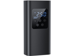 Compresor de aire portátil, 150 psi, 6000 mAh, con 4 boquillas, linterna LED, sensor de presión, para coche, moto, bicicleta, sin marca.