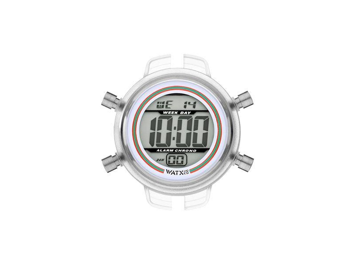 Reloj WATXANDCO | Carrera digital / Blanco / 38 mm