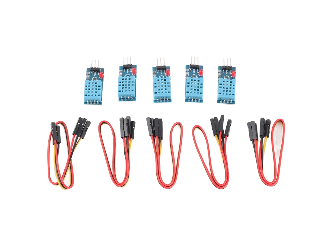 2026velora-5pcs Sensor De Temperatura Y Humedad Digital Alto Sensibilidad Módulo Para Invernadero