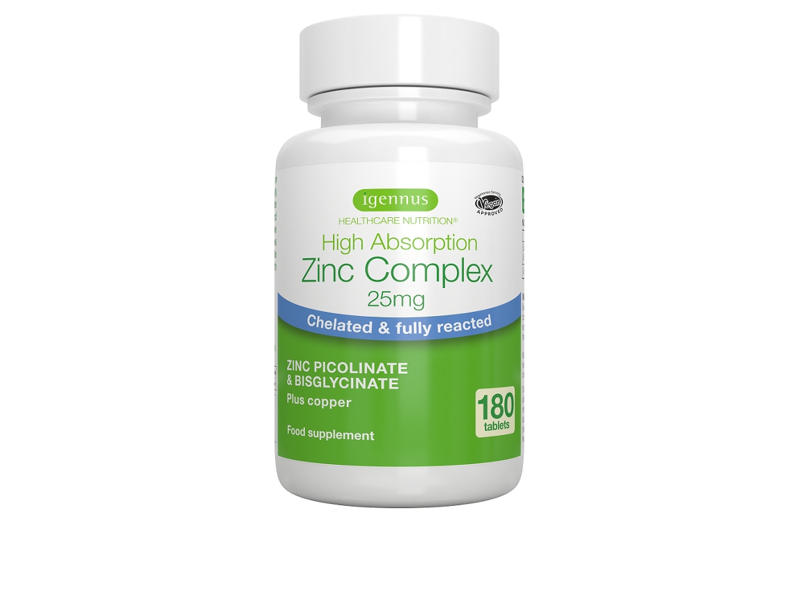 Igennus High Absorption Zinc Complex 25mg 180's