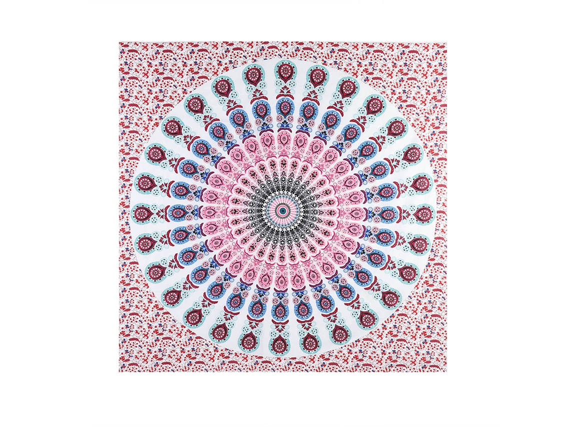 Tapiz De Pared Grande Estilo Mandala Bohemio Indio, Decorativo, Hippie, 3d, De Poliéster.