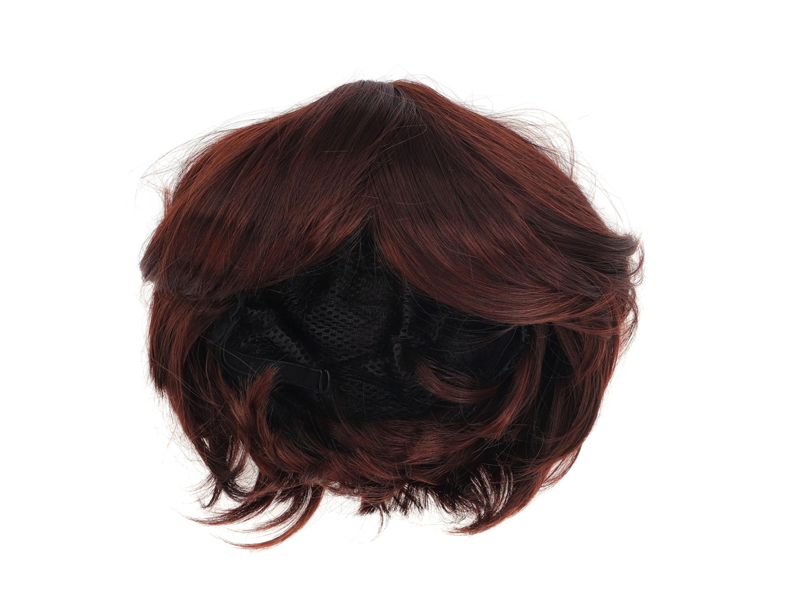 Peluca De Cosplay Corta Marrón Oscuro Para Hombres Para Fiesta