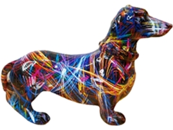 Escultura Artística Genérica De Un Perro, Figura De Perro De Resina, Estatua Decorativa De Perro, Para El Hogar, Para