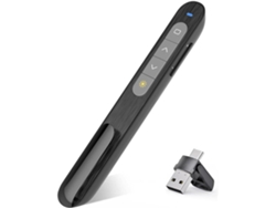 Presentador Inalámbrico 2 En 1 Usb/tipo C Clicker De Presentación Remota Con Hipervínculo De Powerpoint Gertiz